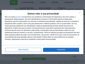 'cruzadaspalavras.com' screenshot