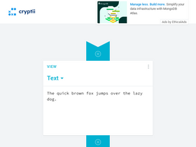 'cryptii.com' screenshot