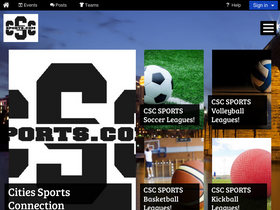 'cscsports.com' screenshot