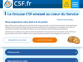 'csf.fr' screenshot