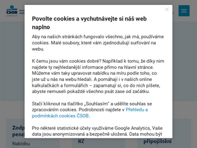 'csob-penze.cz' screenshot