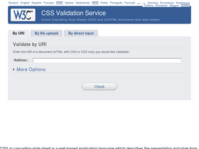 'css-validator.org' screenshot