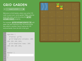 'cssgridgarden.com' screenshot