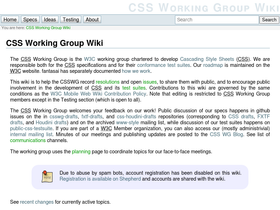 'csswg.org' screenshot