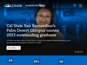 'csusb.edu' screenshot