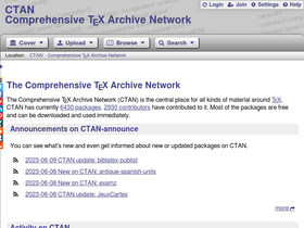 'ctan.org' screenshot
