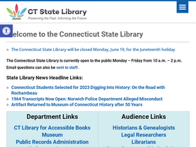 'ctstatelibrary.org' screenshot