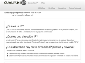 'cual-es-mi-ip.net' screenshot