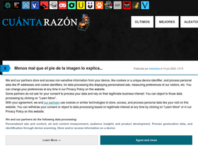 'cuantarazon.com' screenshot