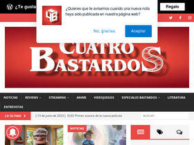 'cuatrobastardos.com' screenshot