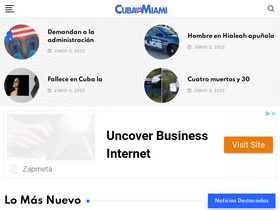 'cubaenmiami.com' screenshot