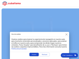 'cuballama.com' screenshot