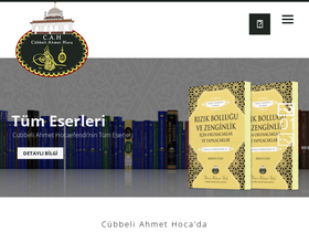 'cubbeliahmethoca.com.tr' screenshot