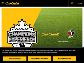 'cubcadet.ca' screenshot