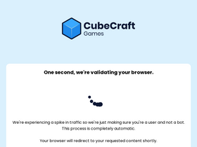 'cubecraft.net' screenshot