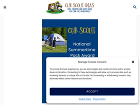 'cubscoutideas.com' screenshot