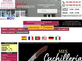 'cuchilleriaalbacete.com' screenshot