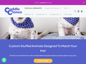 'cuddleclones.com' screenshot
