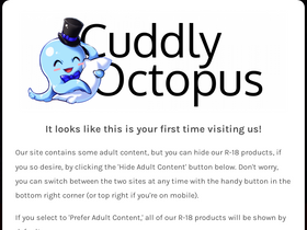 'cuddlyoctopus.com' screenshot