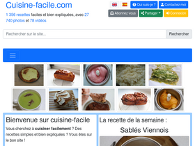 'cuisine-facile.com' screenshot