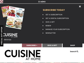 'cuisineathome.com' screenshot