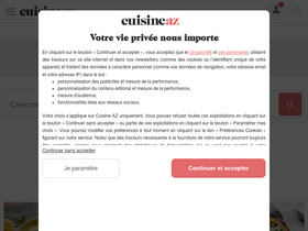 'cuisineaz.com' screenshot