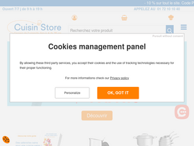 'cuisinstore.com' screenshot