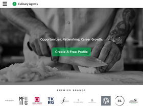 'culinaryagents.com' screenshot