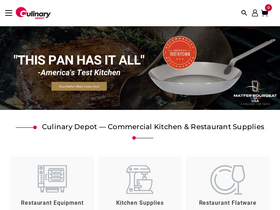'culinarydepotinc.com' screenshot