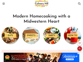'culinaryhill.com' screenshot