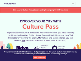 'culturepass.nyc' screenshot