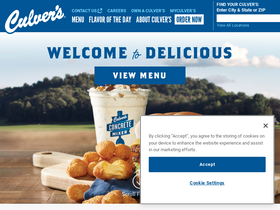 'culvers.com' screenshot