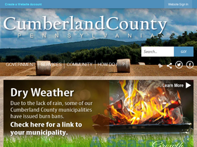 'cumberlandcountypa.gov' screenshot