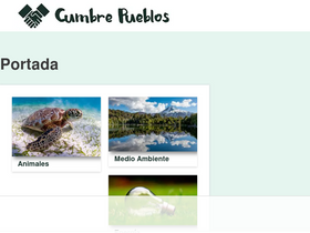 'cumbrepuebloscop20.org' screenshot