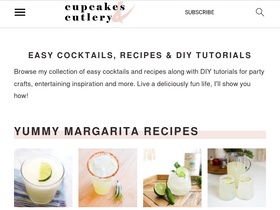 'cupcakesandcutlery.com' screenshot