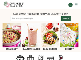 'cupcakesandkalechips.com' screenshot