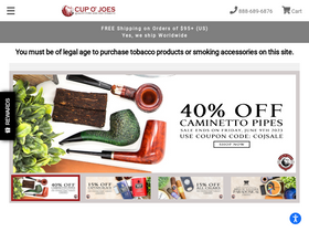 'cupojoes.com' screenshot