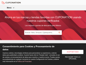 'cuponation.com.mx' screenshot