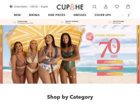 'cupshe.com' screenshot