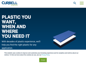 'curbellplastics.com' screenshot