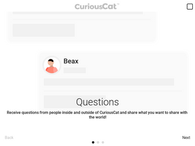 'curiouscat.live' screenshot
