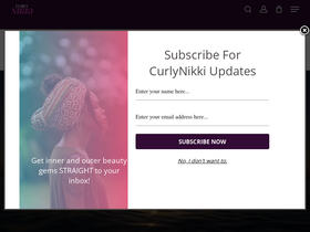 'curlynikki.com' screenshot