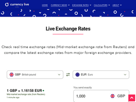 'currencylive.com' screenshot