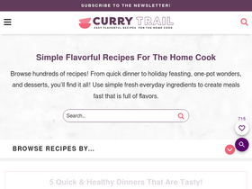 'currytrail.in' screenshot