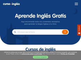 'curso-ingles.com' screenshot
