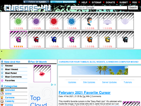 'cursors-4u.com' screenshot