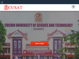 'cusat.ac.in' screenshot