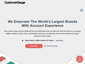 'customergauge.com' screenshot