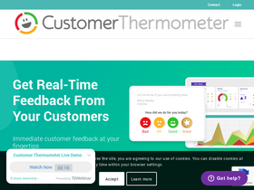 'customerthermometer.com' screenshot