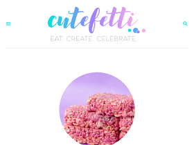 'cutefetti.com' screenshot